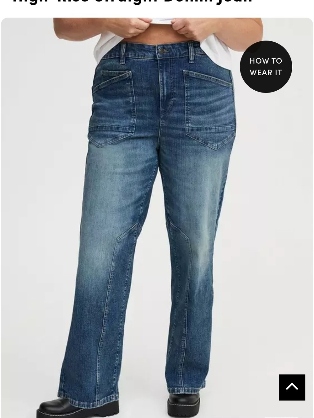 Torrid Blue Straight-Leg High-Rise Jeans
